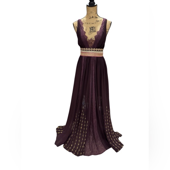 Free People FP New Romantics Dark Side Maxi VERY REAR $520 - Picture 4 of 10